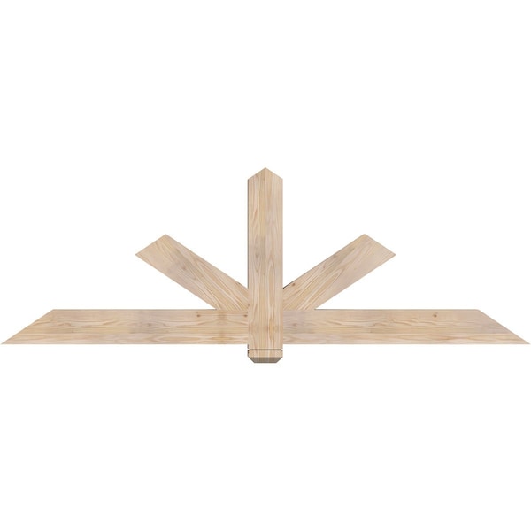 Ekena Millwork Kennewick Smooth Timber Gable Bracket, Douglas Fir, 84"W x 28"H x 3 1/2"D x 5 1/2"F, 8/12 Pitch GBW084X28X0406KEN00SDF - main